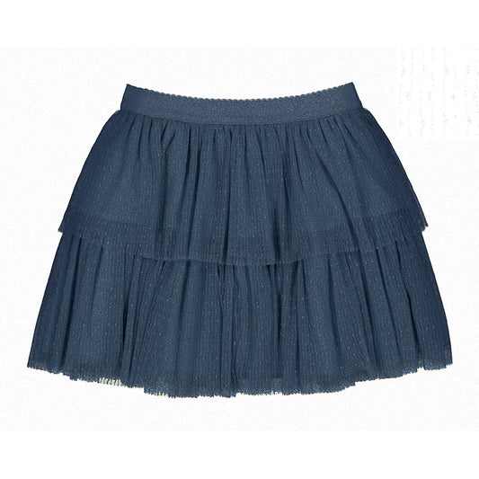 Mayoral Navy Shimmer Tulle Skirt