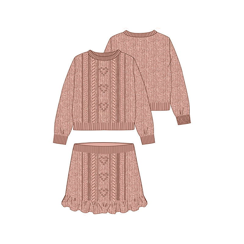 Mayoral Knit Sweater Set-Makeup