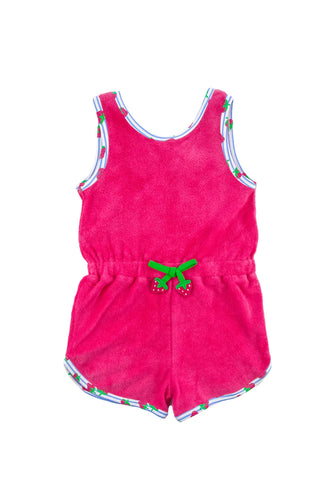 Florence Eiseman Terry Romper with Strawberries