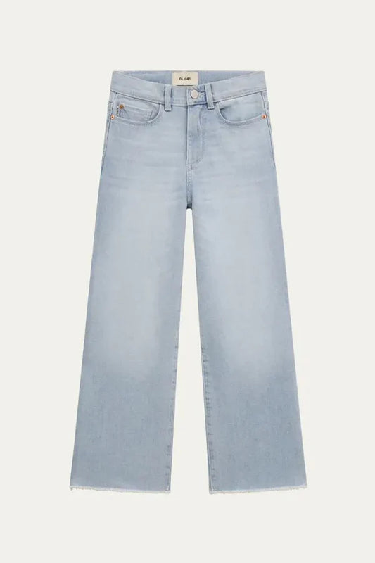 DL1961 Lily Wide Leg Jeans-Poolside