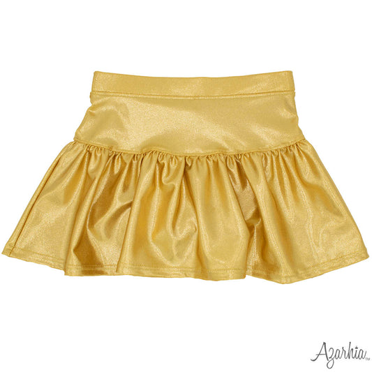 Gathered Shimmer Skort