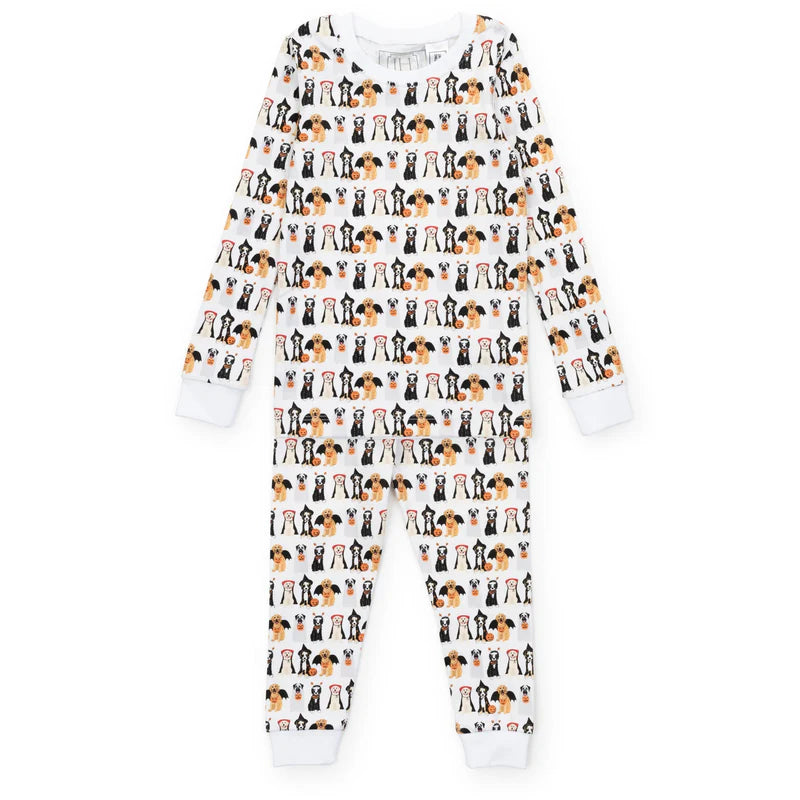 Lila & Hayes Halloween Pups PJ Set