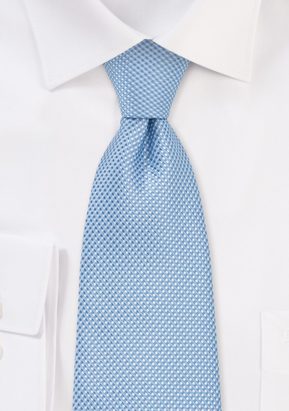 Grenadine Textured Tie-Sky Blue