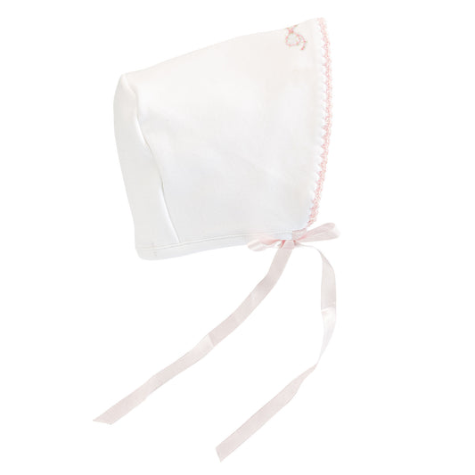 BCC Pretty Bows Bonnet w/Crochet Trim