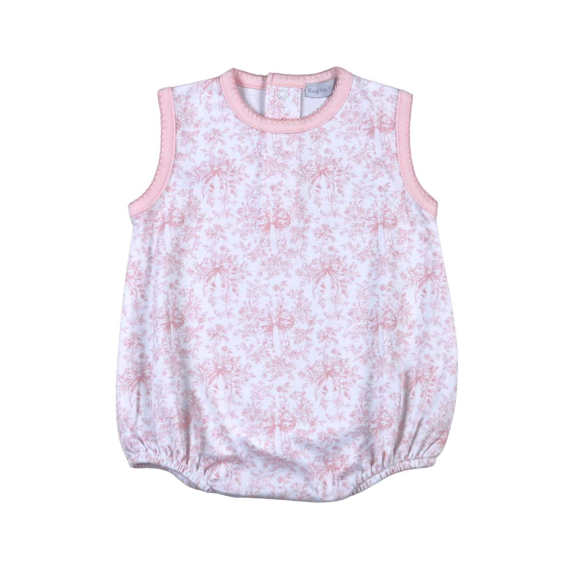Baby Loren Pink Toile Sleeveless Bubble