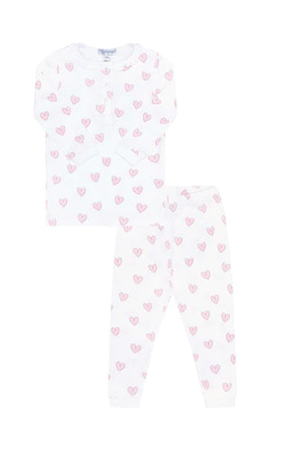 Nella Pima Pink Heart Print Pajama