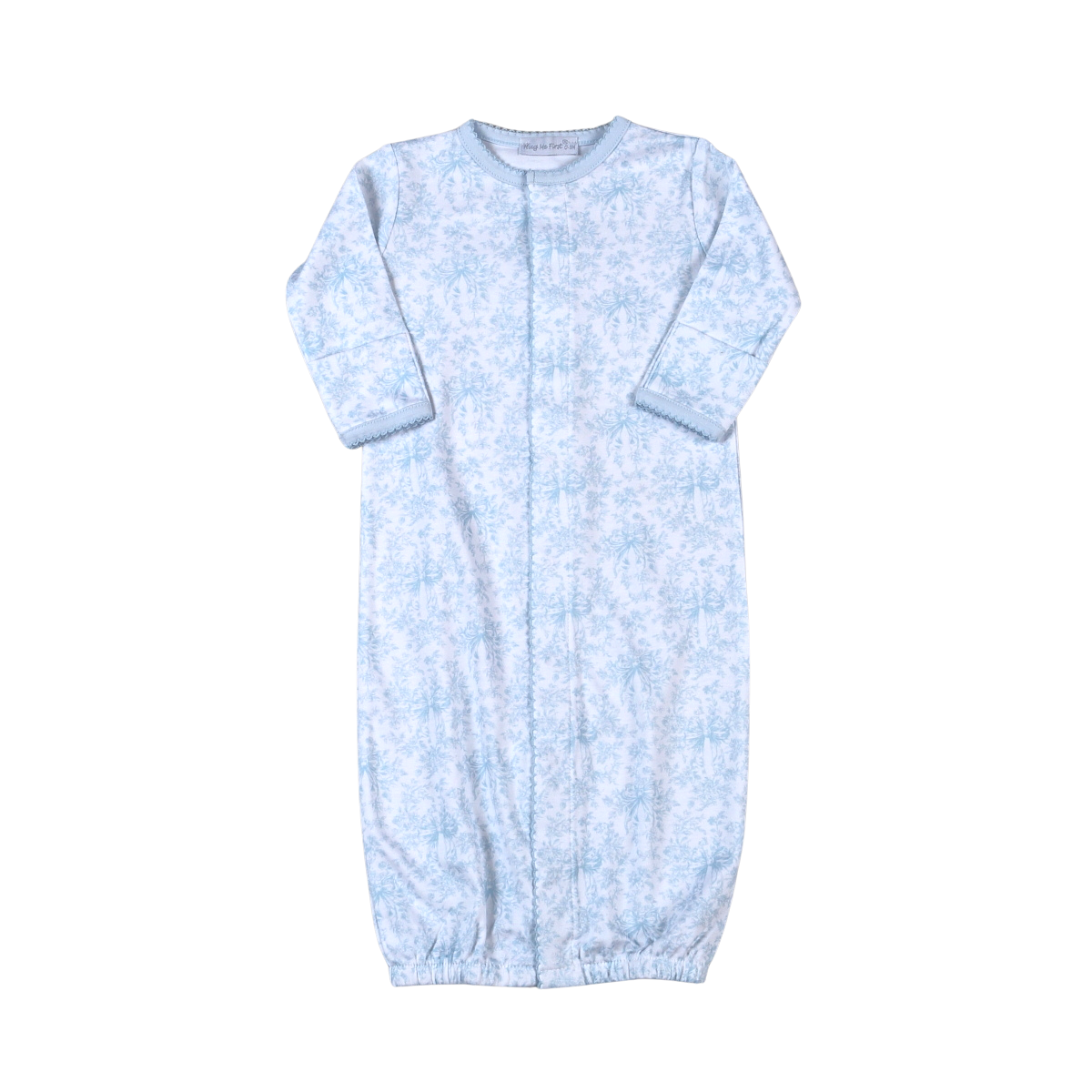 Baby Loren Blue Toile Converter Gown