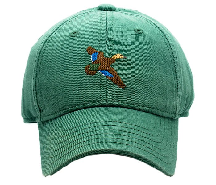 Harding Lane Duck Baseball Hat-Moss Green