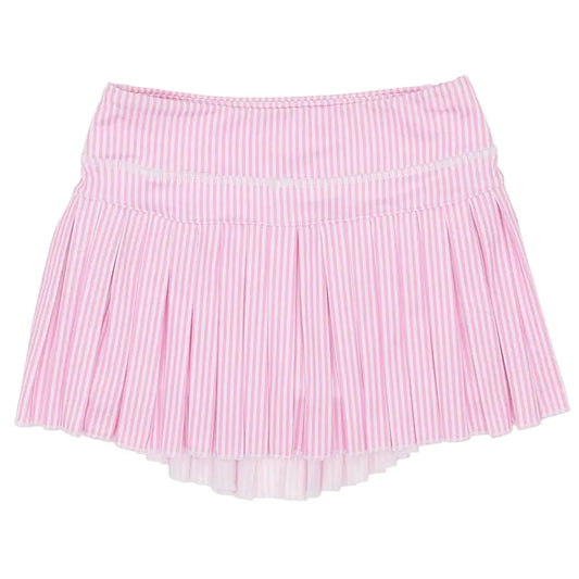 Azarhia Pink Striped Mini Pleat Skort