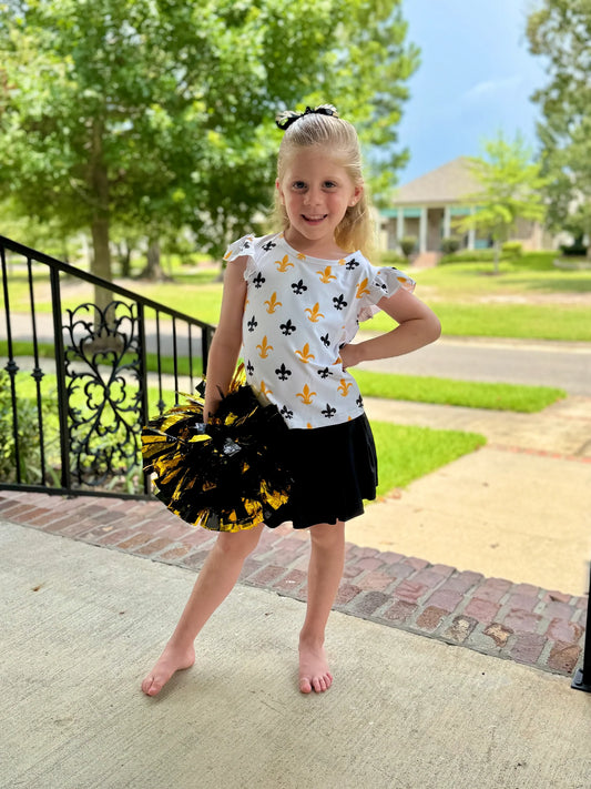 Ntrl Co. Black & Gold Chant & Cheer Set