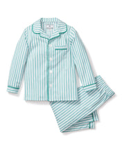 Petit Plume Green Ticking 2pc PJ's