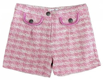 LuLu Bebe Pink Tweed Shorts
