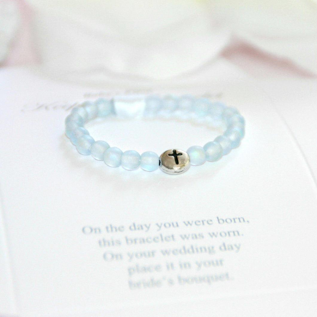 CA Infant Boy Bracelet w/ Poem-Blue