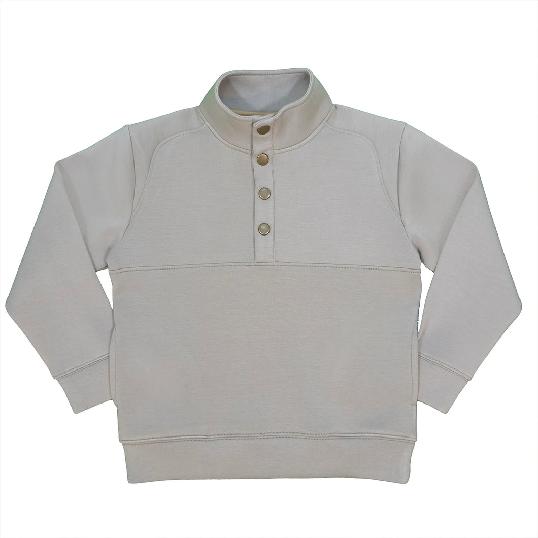 Saltwater Boys Pierce Pullover-Khaki