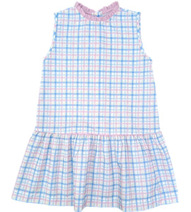 James & Lottie Sydney Pastel Plaid Dropwaist Dress