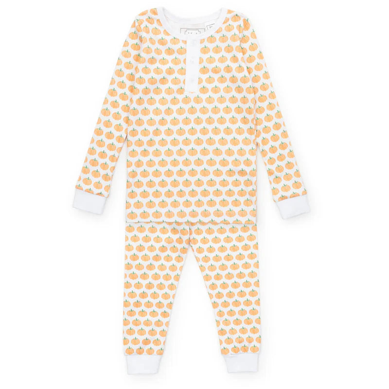 Lila & Hayes Harvest Pumpkin PJ Pant Set