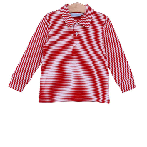 Trotter Street Jackson Polo-Red Stripe