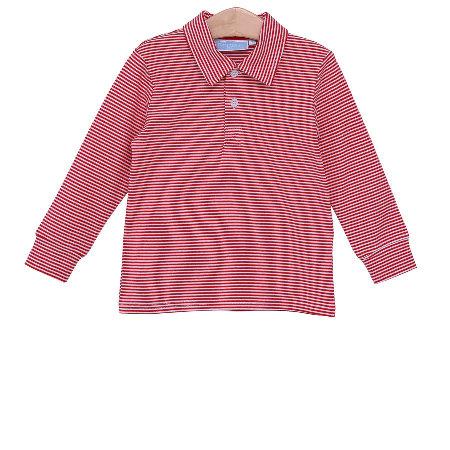 Trotter Street Jackson Polo-Red Stripe
