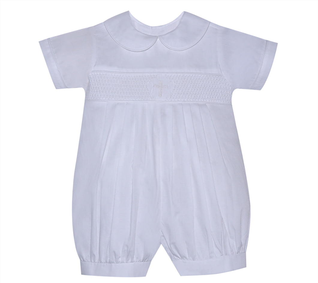 RN Kingston Romper with Cross - Ivory