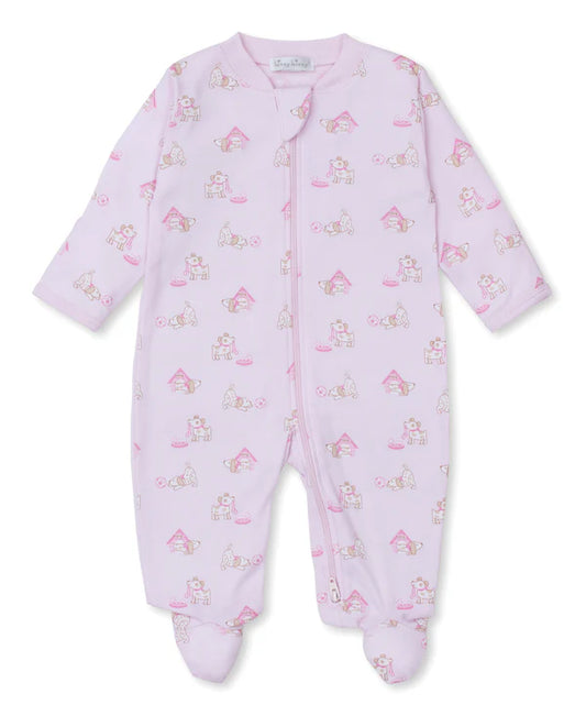 Kissy Kissy Pups In Action Footie-Pink