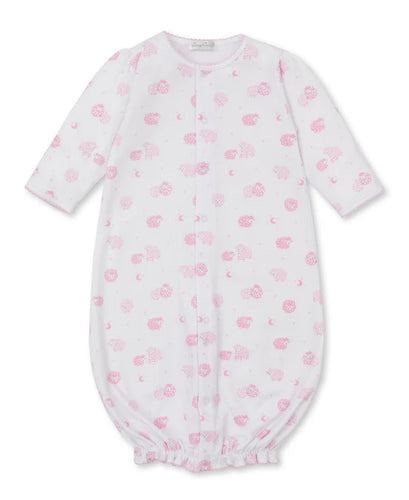 Kissy Baby Sheep Converter Gown-Lt. Pink