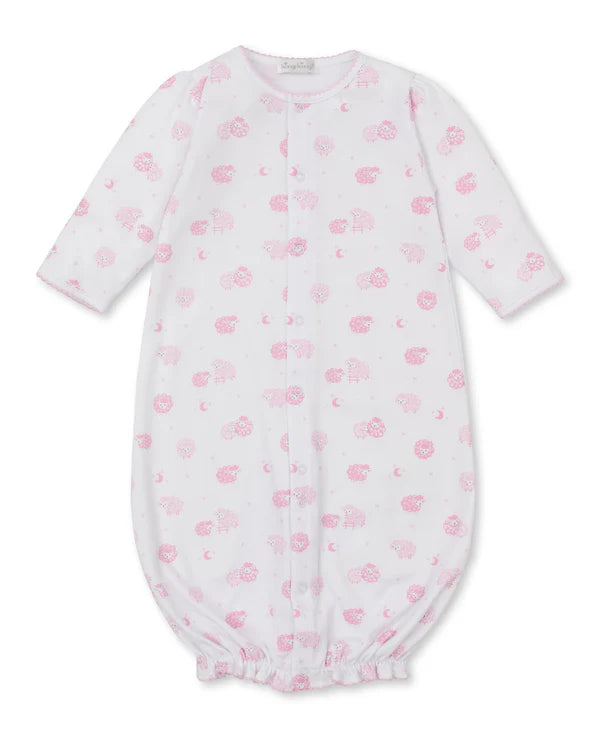 Kissy Baby Sheep Converter Gown-Lt. Pink