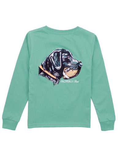 Properly Tied  Good Catch L/S Tee-Ivy