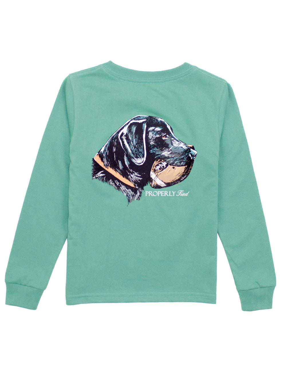 Properly Tied  Good Catch L/S Tee-Ivy