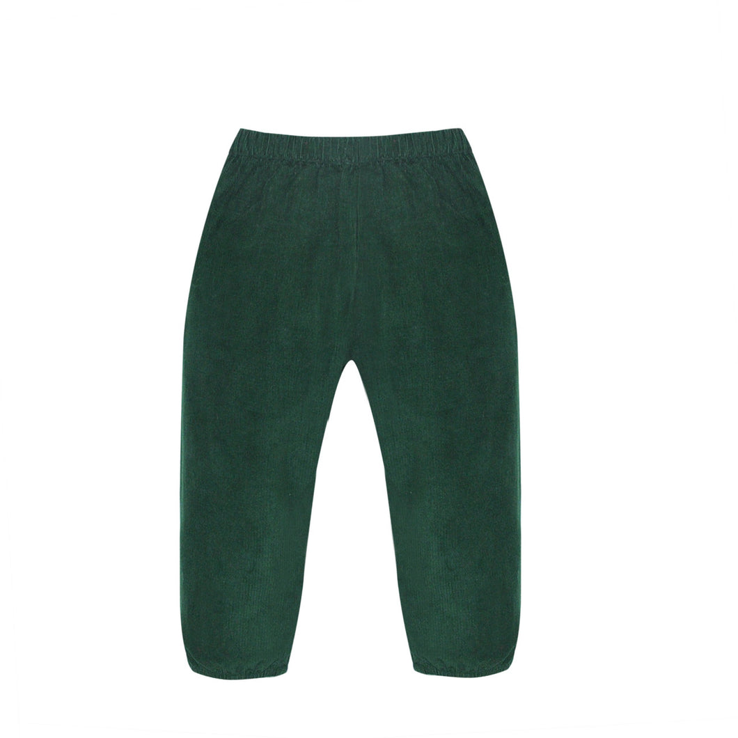 RN Logan Cord Elastic Leg Pant-Christmas Green