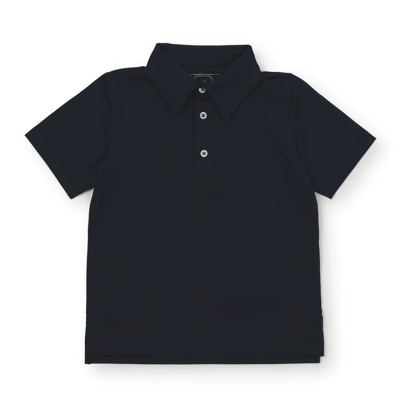 Lila & Hayes Will Performance Polo-Navy