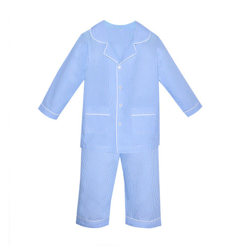 RN Landry Blue Stripes PJ's