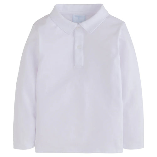 LE L/S Polo-White