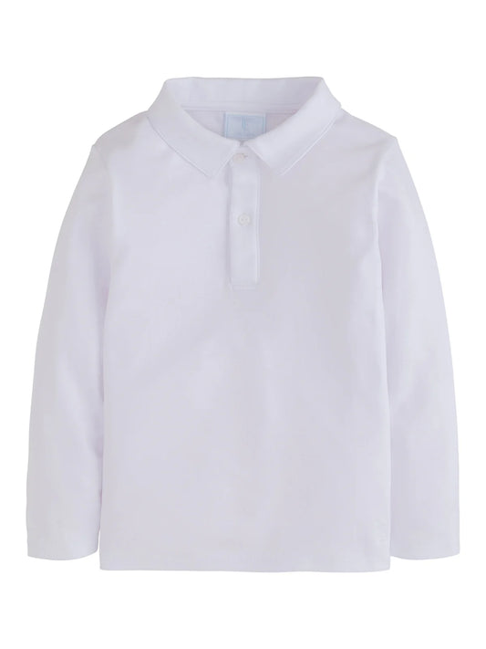 LE L/S Polo-White