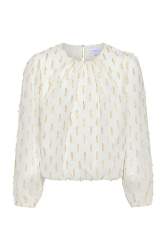 Pleat Wren Top-Dashing Gold