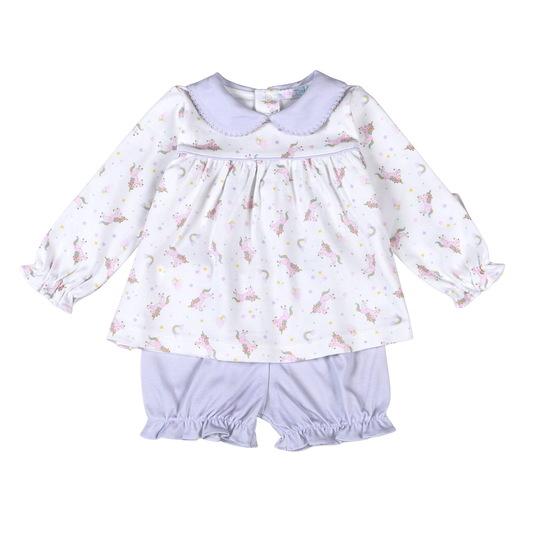 Baby Loren Magic Unicorns Bloomer Set
