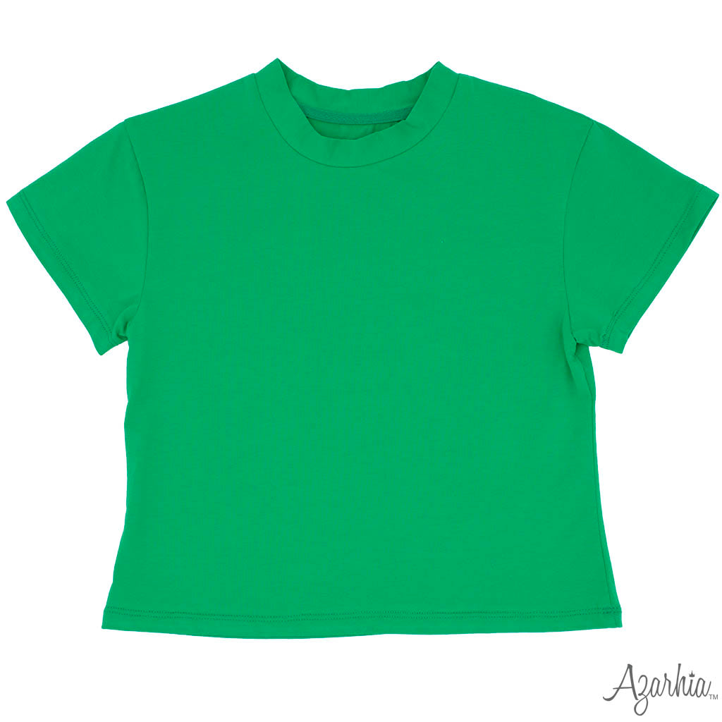 Azarhia Boxy T-Shirt-Kelly Green