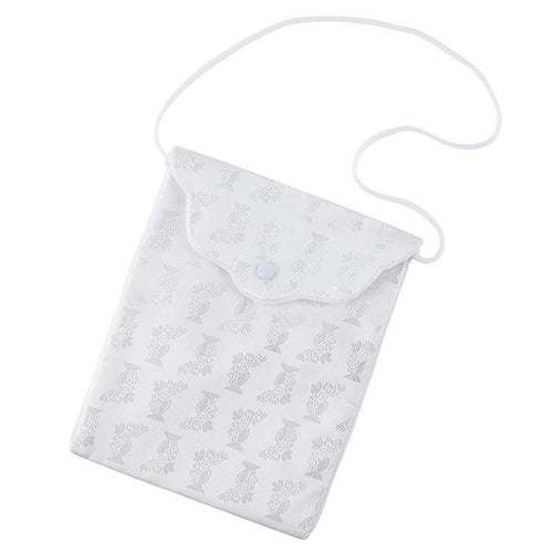 Autom Brocade Scallop Flap Purse