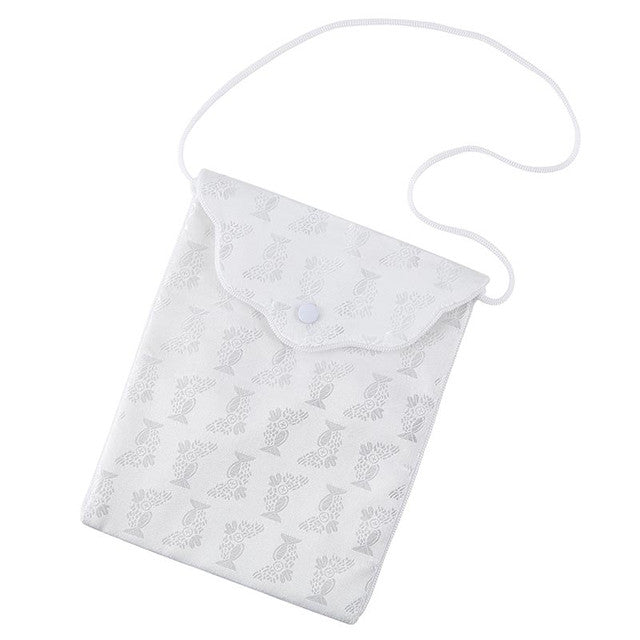 Autom Brocade Scallop Flap Purse