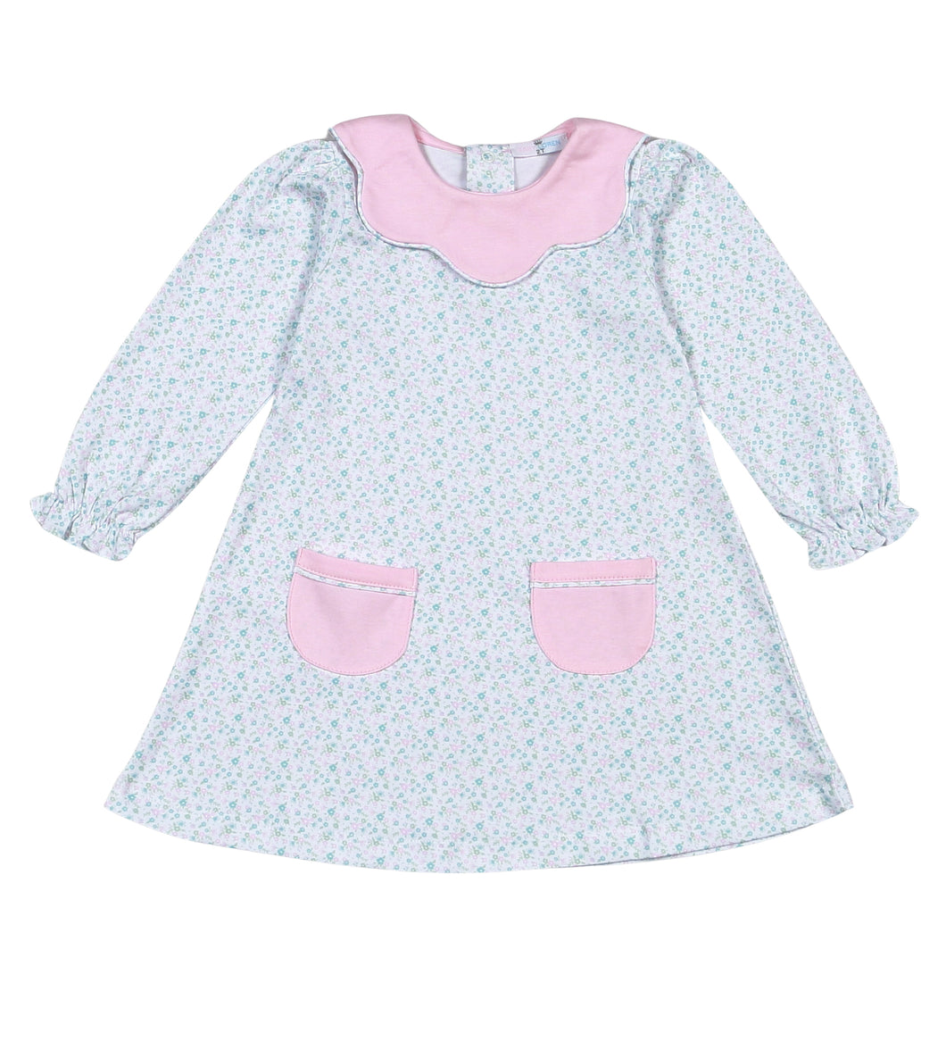 Baby Loren Nicolle Scallop Pima Dress