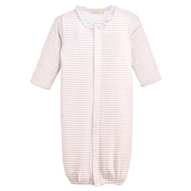 BCC Pink Stripes Printed Converter Gown w/ Ruffle