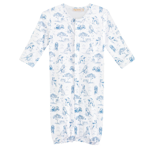 BCC Barking Bliss Blue Printed Converter Gown