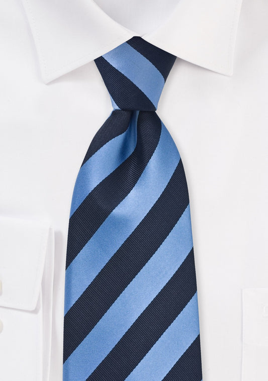 Navy Blue and Periwinkle Tie