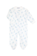 Puppy Love Print Zipper Footie
