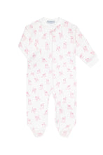 Puppy Love Print Zipper Footie