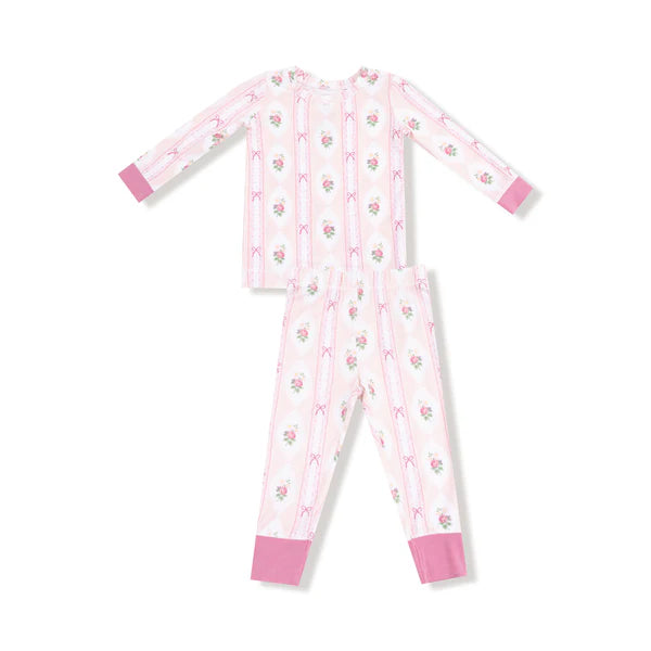 Angel Dear Ogee Lace Floral L/S PJ Set