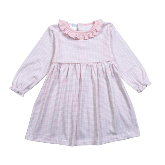 Baby Loren Pink Plaid Pima Dress
