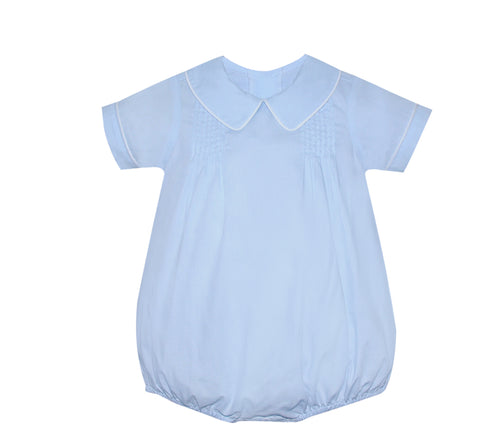 P&R Blue/White Keaton Pleated Bubble