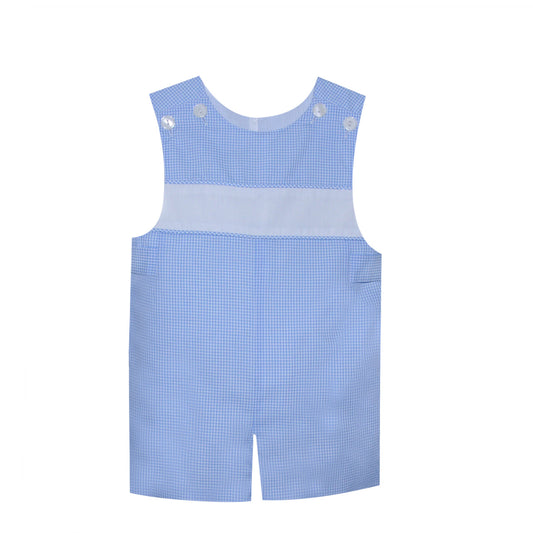 RN Peter Shortall w/ Monogram Yoke-Blue Gingham