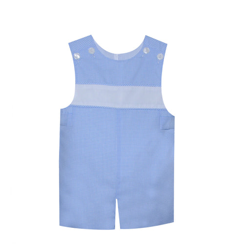 RN Peter Shortall w/ Monogram Yoke-Blue Gingham
