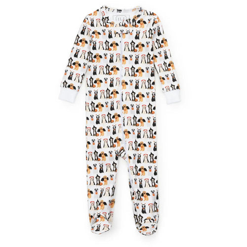 Lila & Hayes Halloween Pups Zipper PJ